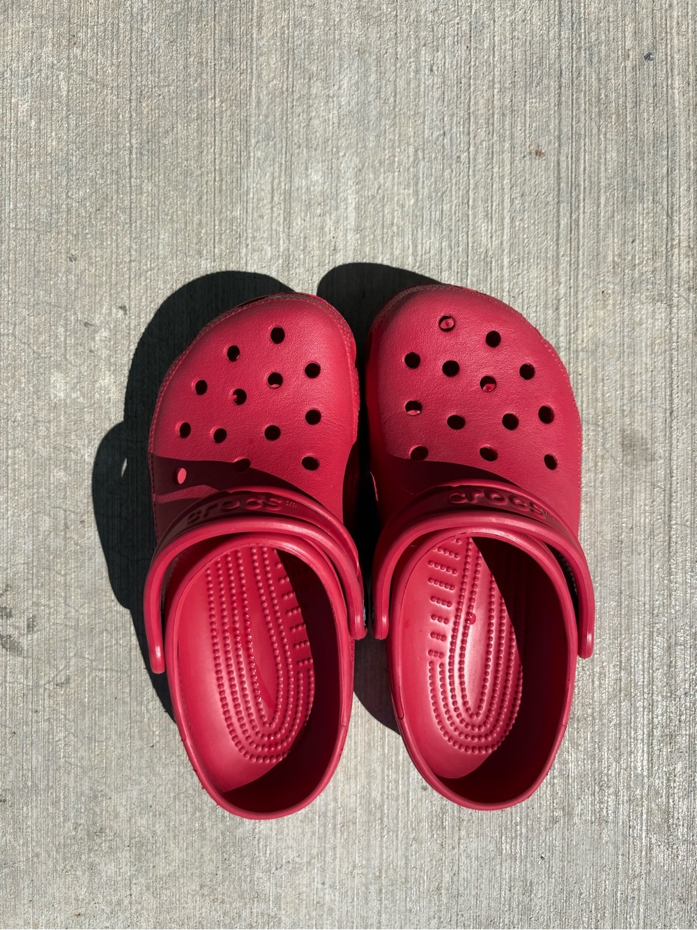 Red Crocs
